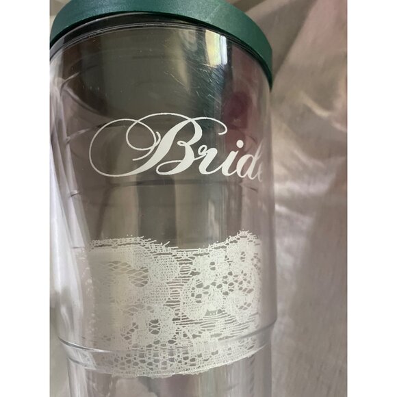 Bride & Maid Of Honor Tervis Tumblers With Lids 24 Oz Wedding Gifts Clear Plasti - Picture 3 of 8